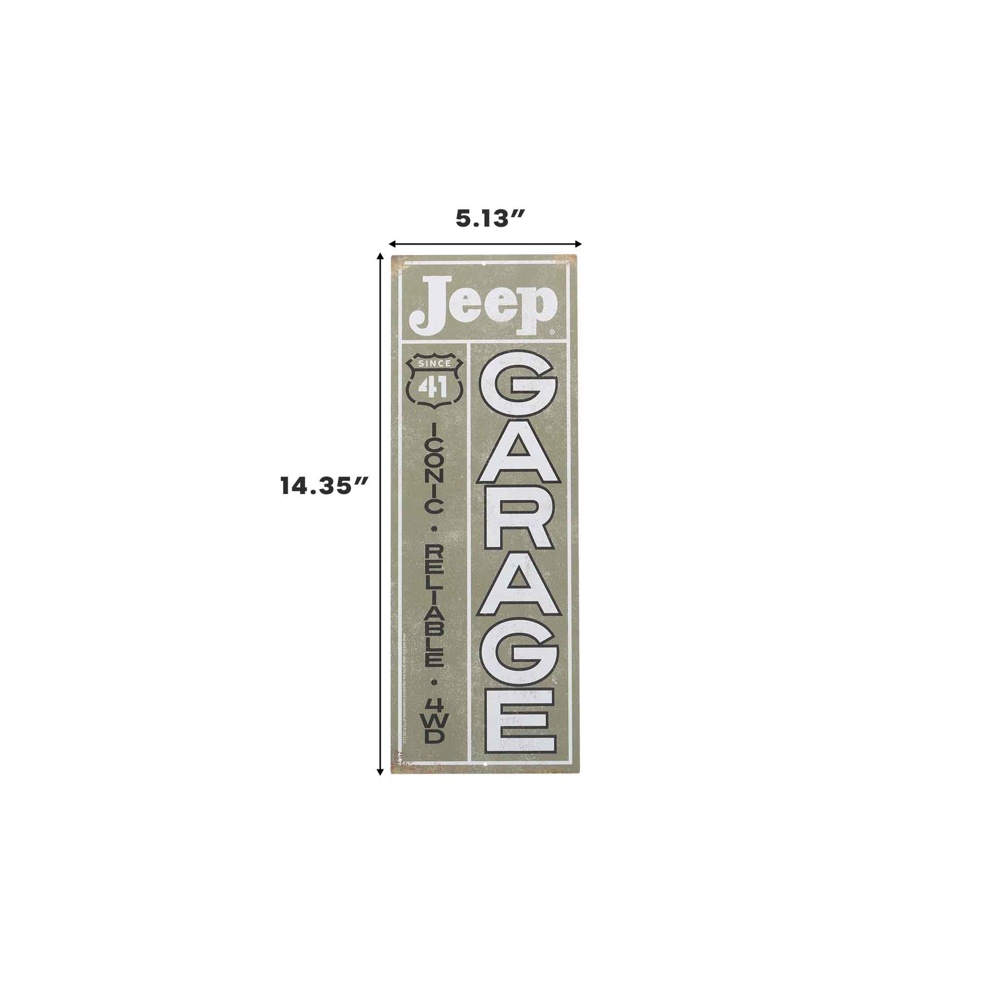 Amazon.com: Jeep Garage Since '41 Vertical Metal Sign - Vintage